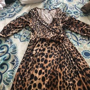 Long Leopard Maxi Dress